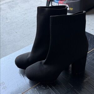 MIA Black Heeled Boots
